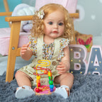 Boneca Bebê Reborn Matilda Rose 56cm, Vinil Completo, Ultrarrealista ✨ Macacão Floral Incluído