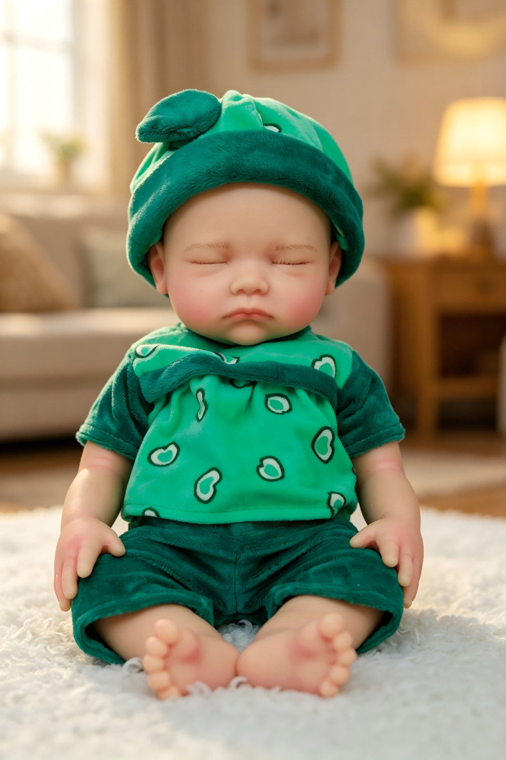 Luna -  Soft Plush Sleeping Reborn Baby Doll Girl