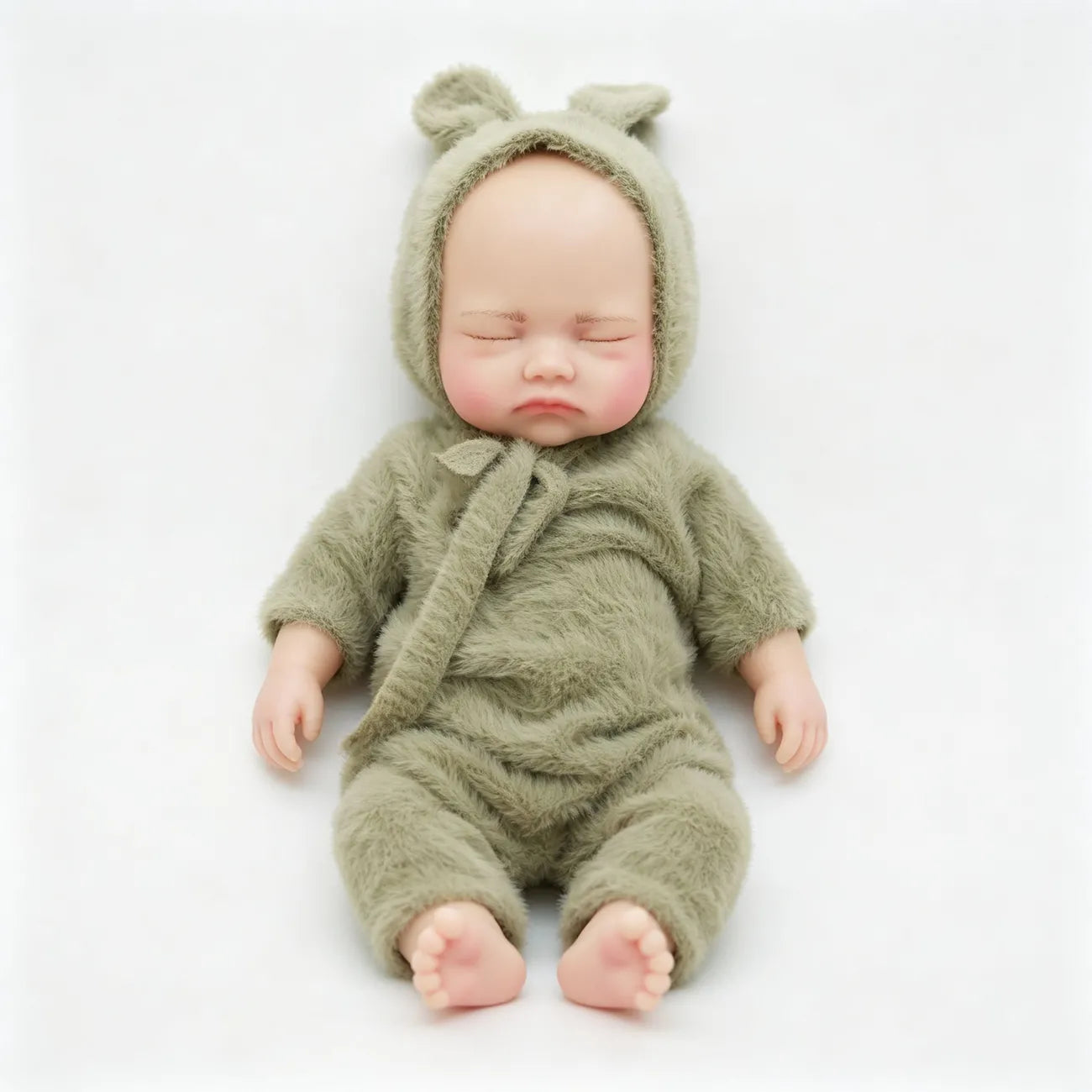 Lila - Fuzzy Ears Sleeping Reborn Baby Doll Girl