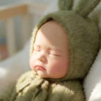 Lila - Fuzzy Ears Sleeping Reborn Baby Doll Girl