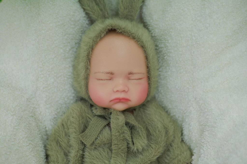 Lila - Fuzzy Ears Sleeping Reborn Baby Doll Girl