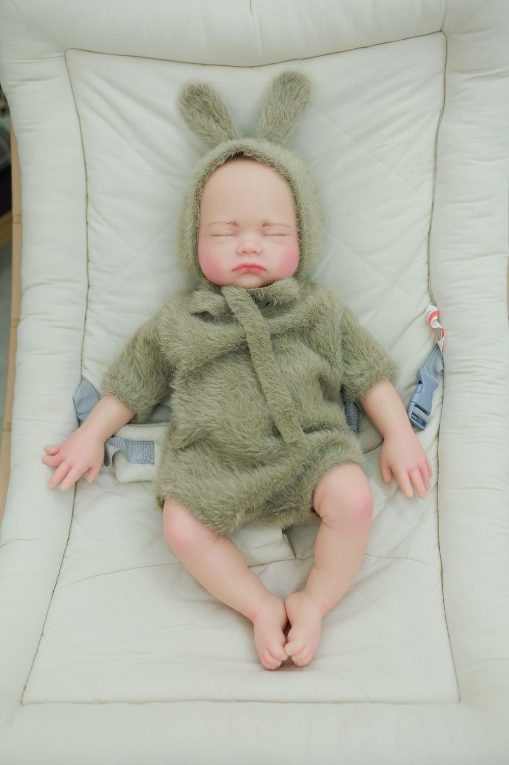 Lila - Fuzzy Ears Sleeping Reborn Baby Doll Girl