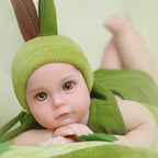 Boneca Bebê Reborn de Silicone Sólido Menino Abacate Pequenino 40 cm