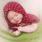 Boneca Reborn de Silicone Sólido "Watermelon Slumber" de 15,7 polegadas para Bebê Dormindo