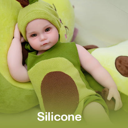 Boneca Bebê Reborn de Silicone Sólido Menino Abacate Pequenino 40 cm