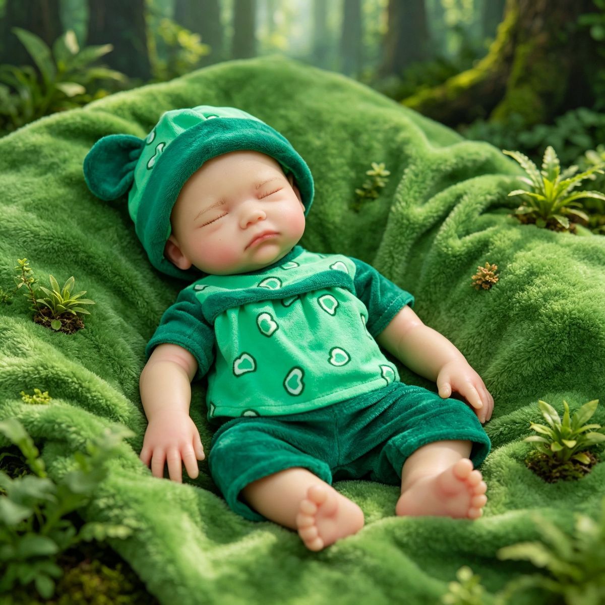 Luna -  Soft Plush Sleeping Reborn Baby Doll Girl