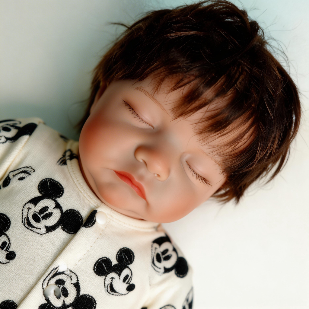 18 Inch Realistic Reborn Baby Doll Levi | Soft Silicone Lifelike Newborn Doll with Removable Bunny Outfit, 3D Simulated Skin & High Simulation Eyes, Gift for Kids & Collectors