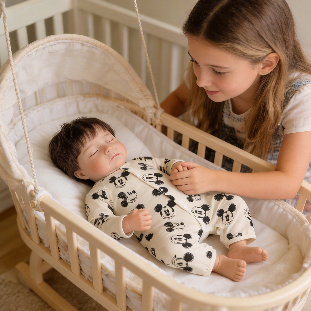 18 Inch Realistic Reborn Baby Doll Levi | Soft Silicone Lifelike Newborn Doll with Removable Bunny Outfit, 3D Simulated Skin & High Simulation Eyes, Gift for Kids & Collectors