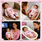 LUNA Reborn Baby Doll ✨ 18 INCH 45CM SOFT SILICONE BODY | 3D Realistic Lifelike Newborn Doll with Movable Joints | Complete Gift Set for Collectors, Kids & Photoshoots