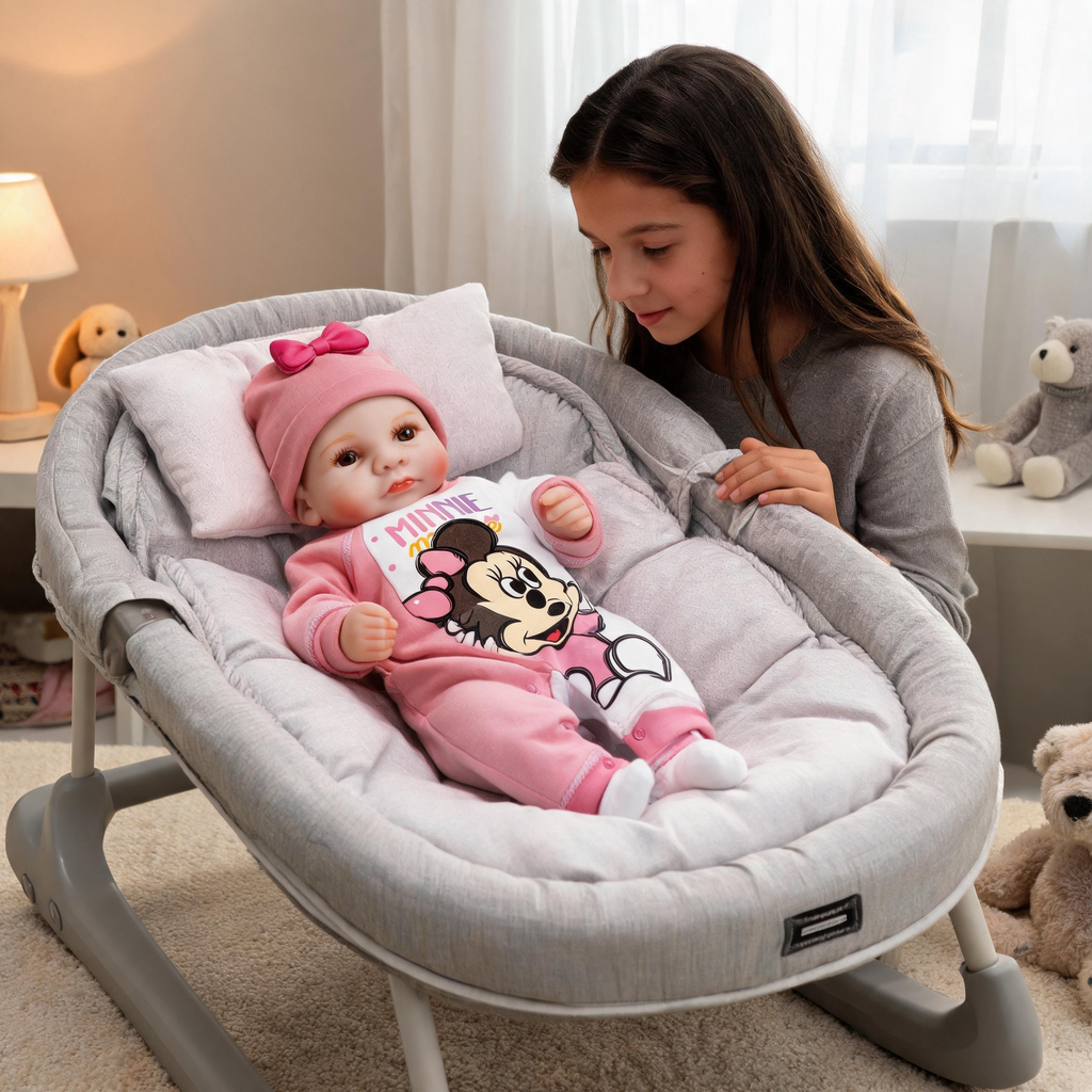 Milo Bunny Bee 10 Inch Soft Vinyl Reborn Baby Doll Movable Limbs, Washable Body, Realistic Skin for Gift & Display