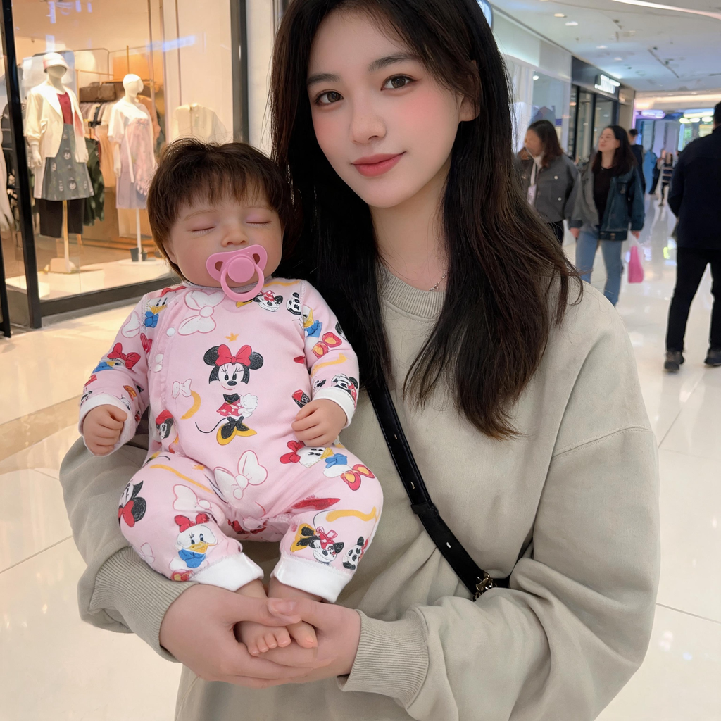 LUNA Reborn Baby Doll ✨ 18 INCH 45CM SOFT SILICONE BODY | 3D Realistic Lifelike Newborn Doll with Movable Joints | Complete Gift Set for Collectors, Kids & Photoshoots