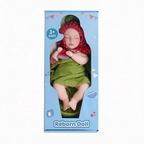 Boneca Reborn de Silicone Sólido "Watermelon Slumber" de 15,7 polegadas para Bebê Dormindo