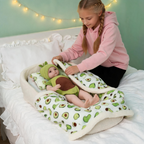 Boneca Bebê Reborn de Silicone Sólido Menino Abacate Pequenino 40 cm
